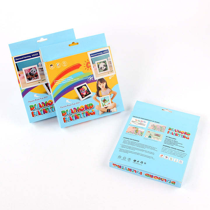 AB015 Children's Diamond Painting With Frame 15x15cm Table