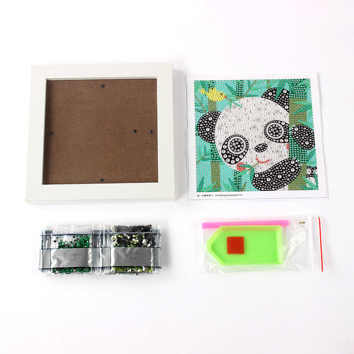 AB017 Children's Diamond Painting With Frame 15x15cm Table