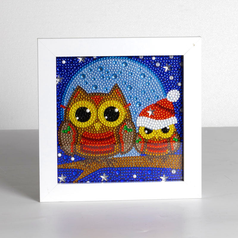 AB021 Children's Diamond Painting With Frame 15x15cm Table