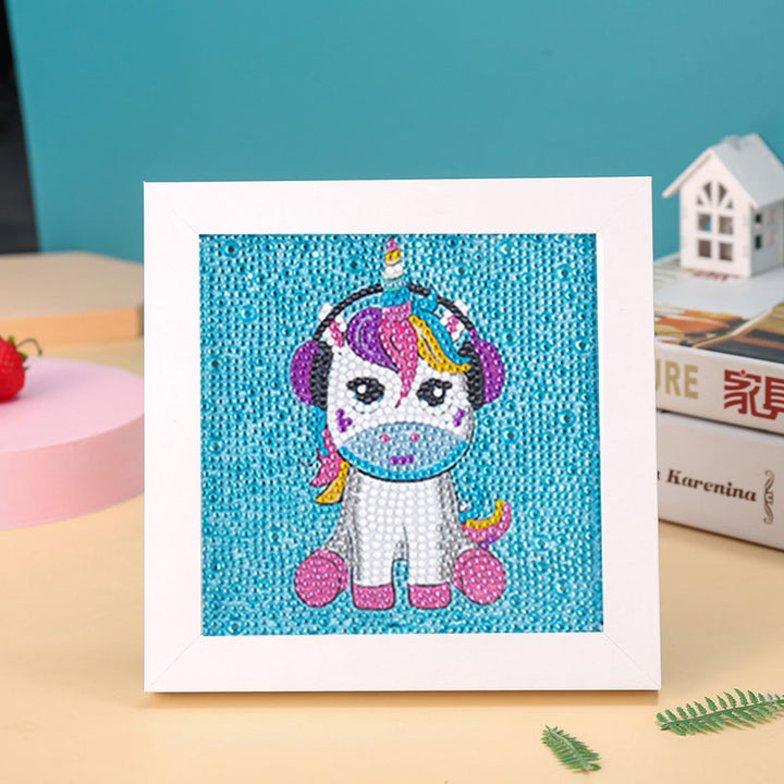 AB032 Children's Diamond Painting With Frame 15x15cm Table