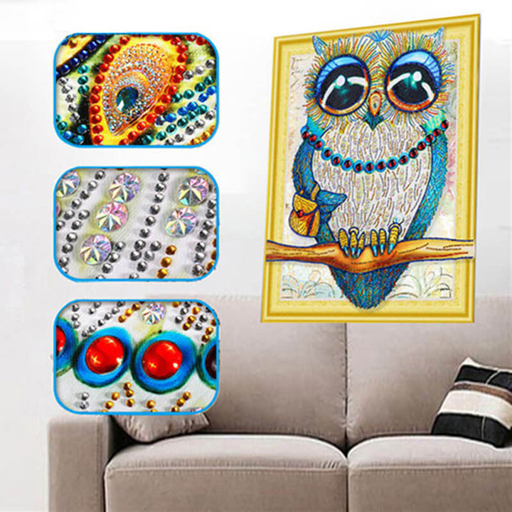 Diamond Painting Special Shape Owl