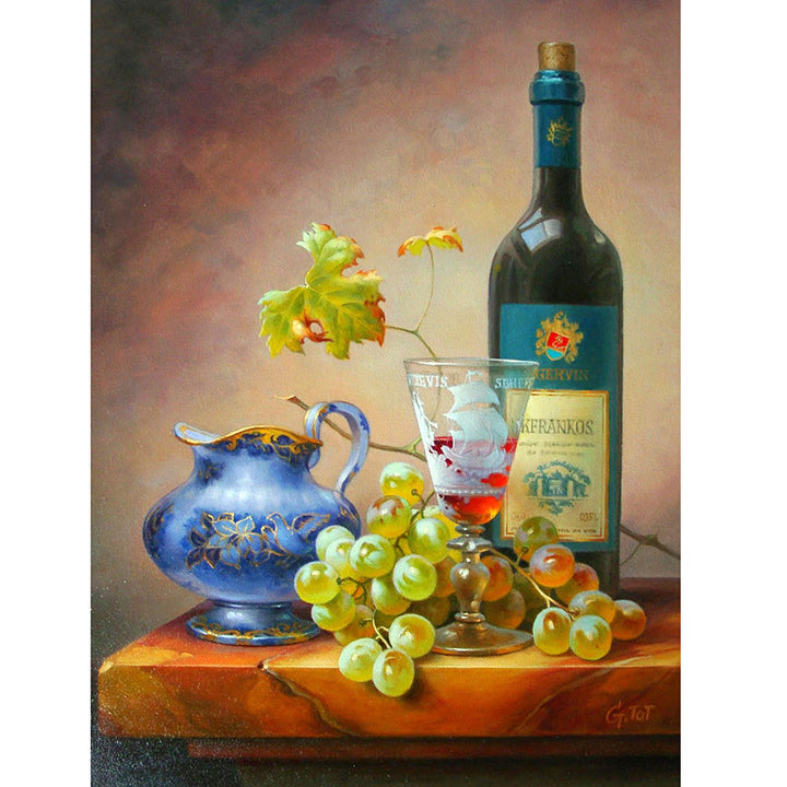 5D DIY Diamond Painting Fruit Red Wine