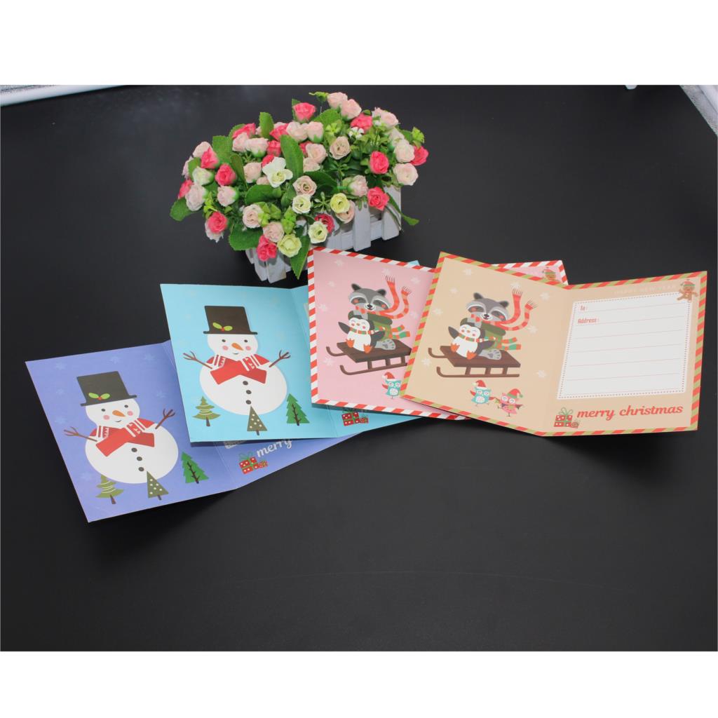 5D DIY Special-shape Cards Xmas Tree Diamond Painting Cartoon Santa Claus Merry Christmas Paper Greeting Postcards Craft