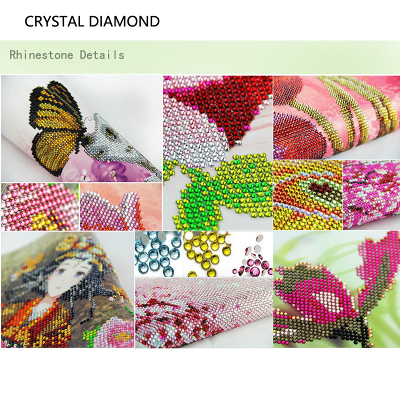 Diy Crystal Diamond Painting Garden Landscape House