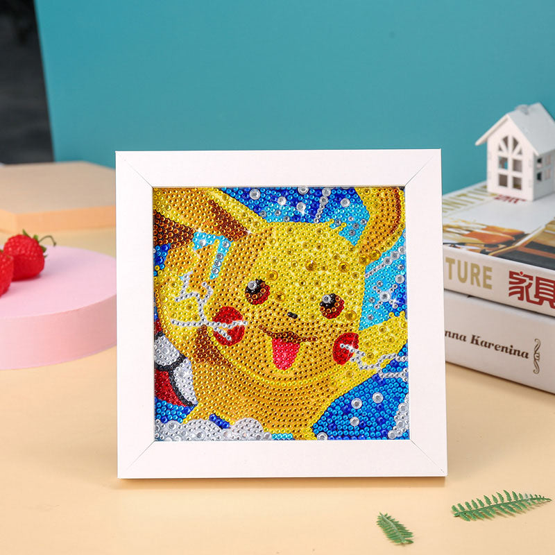 AB007 Children's Diamond Painting With Frame 15x15cm Table