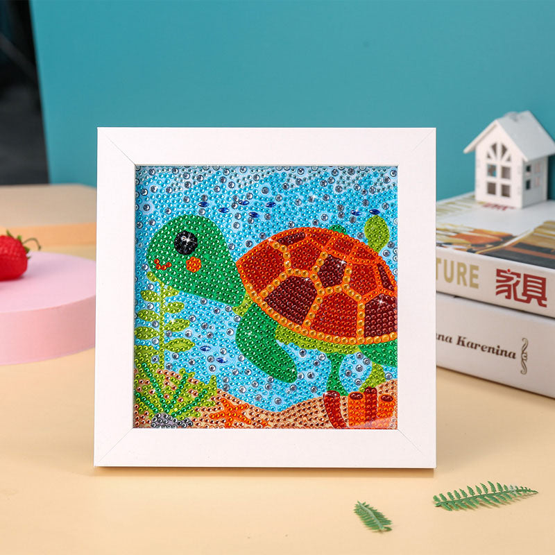 AB008 Children's Diamond Painting With Frame 15x15cm Table