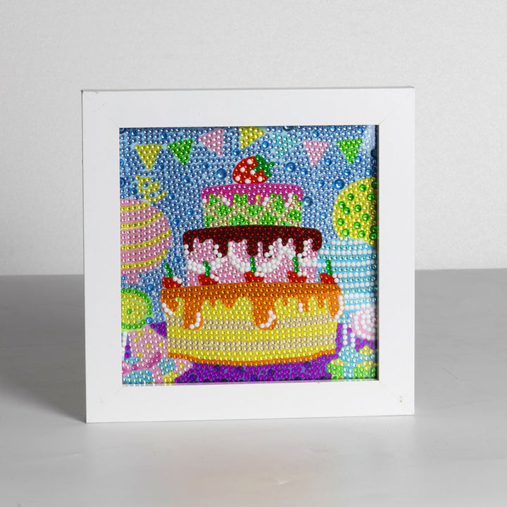 AB027 Children's Diamond Painting With Frame 15x15cm Table