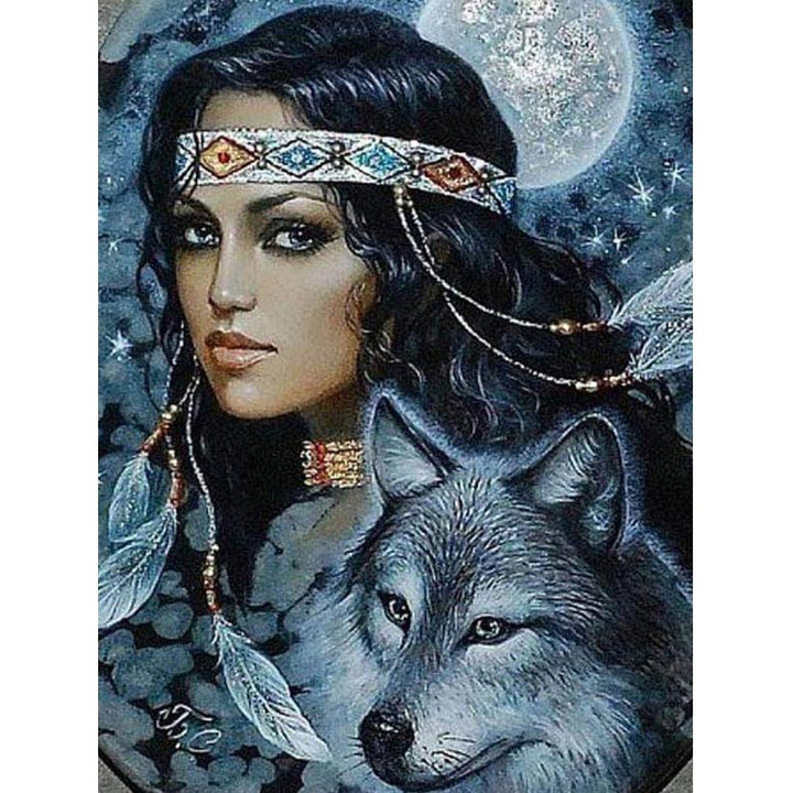 DIY Diamond Painting Wolf Beauty