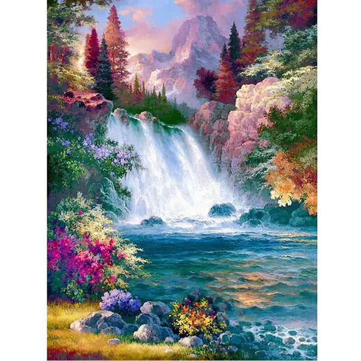 5D Diamond Painting Waterfall