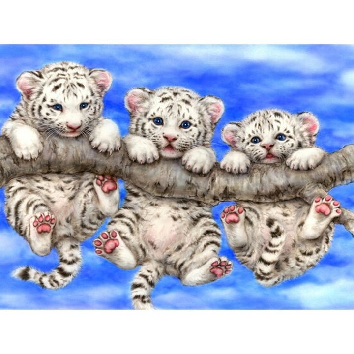 Diy Diamond Painting Three little Tigers